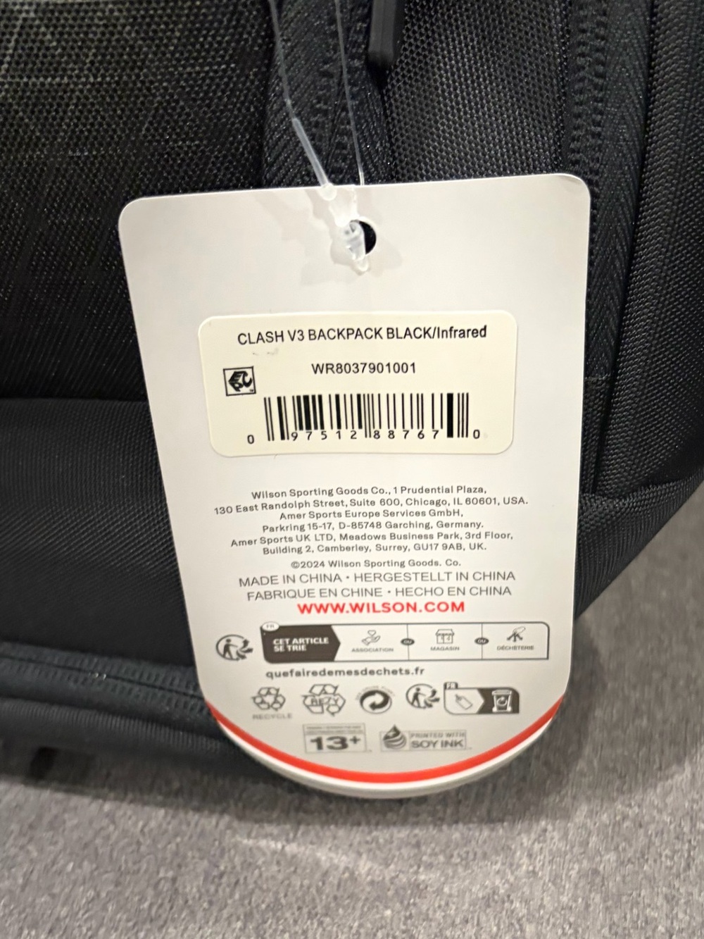 WILSON Wilson Clash V3 Super Tour Tennis Backpack - Picture 7 of 7